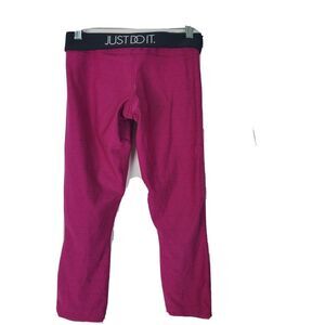 Nike Women's Just‎ Do It Dri-Fit Pink Leggings Size Small Running Yoga